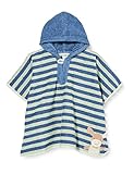 Sterntaler Baby Badeponcho mit Kapuze, Esel Emmilius, Einheitsgröße, Baumwolle, Grün/Blau