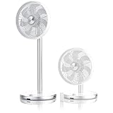 Brandson - DC Standventilator energiesparend ECO - Preisträger 2024 - Fernbedieung - Brushless Silent Motor -sehr leise – Oszilation 60° 90° 120° - Ventilator Timer – 9 Stufen - Turbo Modus - Weiß