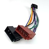 QASULER 16Pin Auto Stereo Radio Kabelbaum ISO for Alpine JVC Radio zu ISO Radio Play Stecker Auto Adapter Kabelbaum stecker Autoradio-Adapterkabel