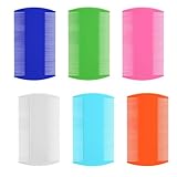 6 Stück Läusekamm,Doppelseitiger Feinzahniger Läusekamm und Schuppenkamm, ideal als Hundekamm und Flohkamm für Katzen und Hunde, zum Entfernen von Floh, Läusen und Schuppen