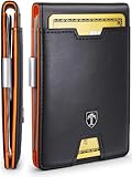 TRAVANDO Geldbeutel Männer mit Geldklammer Lisbon Geldbörse Kartenetui Slim Portemonnaie Geldtasche Wallet Portmonaise Herren klein RFID Kreditkartenetui Portmonee Brieftasche Kartenportmonai