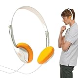 Zuasdvnk Retro-Kopfhörer, kabelgebunden, leichte Kopfhörer, Vintage-Feelings, Stereo-Kopfhörer-Sound für Player, Zuhause, Handy