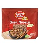 Bamboo Garden - Soba Nudeln vorgekocht | Zubereitet in 2 Minuten | Vegan | 300 g im Beutel