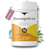 Basenpulver - Elektrolyte: Calcium, Magnesium, Zink, Natrium, Kalium, Citrat - Diät, Basenfasten, Entgiftung - Mineralien für den pH-Wert - Perfekt löslich (1 x 250g: 41 Portionen, Geschmacksneutral)