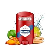 Old Spice Whitewater Deostick für Männer 50 ml, 24/7 Frischhh bei täglicher Anwendung, lang anhaltender Duft in Parfumqualität, Schutz vor Gerüchen, 0 % Aluminiumsalze, unsichtbar auf Schwarz und Weiß