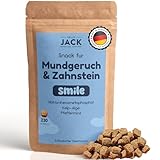 Hello Jack Smile Natürliche Zahnpflege Hund - Bis zu 4 Monate Vorrat - Leckerli für die Hunde Zahnreinigung und gegen Mundgeruch - Vegane Zutaten aus der Natur - 230 STÜck