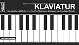 Klaviatur: Ausklappbare Klaviertastatur mit 88 Tasten von A'' bis c''''', mit Notennamen, Notensystem und chromatischer Tonleiter (360 g-Kartonpapier). by artist ahead (2016-02-11)
