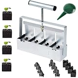 Handgehaltener Bodenblockierer 5 * 5CM Saatgut Block Macher auf einmal Boden Block Maker für Boden-Block für Saatgut Start Garten Boden Blumenerde für Outdoor-Pflanzen