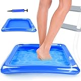 Aufblasbares Fußbecken, Aufblasbares Pool-Fußbad, Aufblasbare Pool Fußwanne mit Ballonpumpe, Pools Fußbecken, PVC, für Pools Home Spa Schwimmbecken