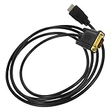 jojofuny 1Stk usb30 auf vga VGA-zu-Adapter zu VGA-Konverterkabel SSD-Adapter auf USB displayport auf vga Adapter zum VGA-Adapter auf VGA 15-Pin-Adapter Adapterkabel Kupferkern Black