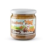 Mandelmus braun - ohne Zusatz von Zucker und Salz - 100% Mandel geröstet in Erdnussöl - vegan & glutenfrei - cremiger Nussaufstrich - NussFuchs (350g)