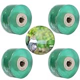 Veredelungsband Grün,2CM Transparent Pfropfband,Dehnbare Grafting Tape,4 Stück Fuß Pfropfen Dehnbare Band,Selbstklebendes Pfropfband,Veredelungsband Dehnbar Tape,Transparent Veredelungsband für Garten