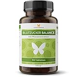 90 Blutzucker Balance Tabletten für 3 Monate mit Pflanzenextrakten aus hochwertigem Ceylon Zimt, Bockshornklee, Berberin, Chrom Picolinat, Vitaminen und Mineralstoffen (90 Tabletten)