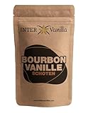 InterVanilla Bourbon Vanilleschoten 10 Stück, 12-13 cm Vanille Schoten in Premium Qualität aus Madagaskar zum Backen, Kochen und Süßspeisen. Vanilla Pods