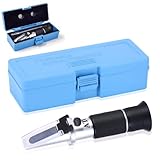 PZJFH Frostschutz Refraktometer, Refraktometer für Ethylenglykol, Propylenglykol, Tragbares Frostschutzprüfer Kühlmitteltester für Spirituose Destillierte Getränke und Ethanol