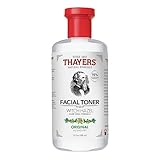 Thayers Mildes Hamamelis Gesichtswasser mit Bio Aloe Vera – strahlkraft & verengt poren - ohne tiergrausamkeit - ohne alkohol - vegan - 98 % natürliche inhaltsstoffe - dermatologisch getestet - 355 ml