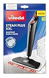 Vileda Steam XXL Ersatzpads | Mikrofaser Reinigungstücher für Dampfreiniger | Hygienisch & streifenfrei, entfernt 99,9% Bakterien, für alle Böden - Weiß | 2 Stück