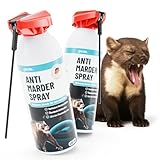 greate 2X Marderspray Auto Motorraum 400 ml - Sofortige & langfristige Mader Abwehr für Auto, Dachboden, Haus & Garage - Anti Marder Spray Made in Germany - Marderabwehr, Marderschutz Spray