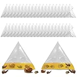 60 Stück Schneckenfalle, Garten Bierfall Schneckenabwehr Schneckenzaun Hochbeet Schneckenschutz Kunststoff Schnecken-Falle für Salat, Transparent Erdbeere Hygienisch, Einweg Umweltfreundlich (60)