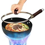 Generisch Japanische Bratpfanne, Japanische Eisenpfanne, Handgeschmiedeter Unbeschichteter Mit Antihafteigenschaften Für Induktionskochfeld Natürliches Kochen Für Küche Haushalt