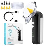 Diealles Shine Ohrenschmalz Entferner, Ohrenreiniger mit 4 Druckmodi, Wiederaufladbar Ohrreiniger für Erwachsene Kinder, Ohrenspülung mit 8 Wiederverwendbarer Düsen, IPX7 Wasserdicht