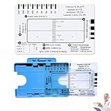 Ekg Lineal, Ecg 7 Step Ruler, Ekg Lineal Mit 7 Schritten, Ekg-Referenztools, Ekg Gerät für Zuhause, Ekg Messkarte, Ideales Hilfsmittel für Familien,Studenten,Sanitäter, Kommt Mit Aufbewahrungsbox
