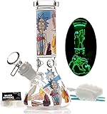 Mimi Bong Glasbong Bong Pfeife Wasserbongs f¨¹r Raucherbong Sch¨¹ssel 14,5 mm H?he 16,5 cm 250 g Recycling Tornado Filter Glas Wasserbong Wasserbong Hookah ?l Rig Bongs einfach zu tragen