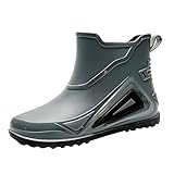 Outdoor Fashion Off Road Bergsteigen Leichte rutschfeste Regenstiefel Gummistiefel Wetterstiefel Damen, grau, 40.5 EU