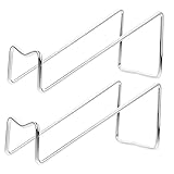 Ipetboom 2Stücke Metall Weinregal Eleganter Weinflaschenhalter aus für Desktop Hochwertiger Weinständer im Modernen Design für Küche und Bar