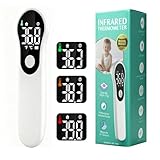Fieberthermometer Fieberthermometer stirn–Aufladbar & Kontaktlos,Infrarot-Stirnthermometer für die ganze Familie mit sekundenschneller Messung–für Zuhause & Unterwegs