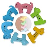 VisageVitalit 6 Stück Klemmschutz für Türen,Türstopper für Kinder Baby und Haustiere, Türschutz für Zimmertüren, dämpfender Türstopper Tür