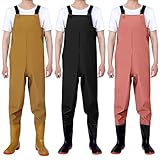 Anglerhose Damen Mit Stiefel Regenhose Wasserdicht Atmungsaktiv Regenlatzhose Anglerstiefel Arbeits-Wathose Mit Hosenträger Arbeitshosen Outdoor Softshellhose Sommer Outdoorhose Arbeitshose