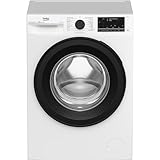 Beko B3WFR58615W Waschvollautomat, Waschvollautomat, 8 kg, Schleuderwahl 1600 U/min, SteamCure Dampffunktion, allergikergeeignet, AquaWave Schontrommel, Bluetooth-Steuerung, Weiß