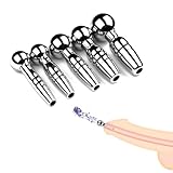 BDSMJOY Harnröhren Dilatatoren Männer 5 PCS,Dilator Harnröhre Hohl Nagel Edelstahl,Plugs Sexspielzeug Set Penis Plug Sex Toyset Herren,erotisches Sexspielzeug für Männer Solo (5 IN 1)