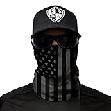 SA Fishing Face Shield Halstuch - viele verschiedene Designs - Multifunktionstuch Schutzmaske Totenkopf Schal Gesichtsmaske Sturmhaube Bandana Ski Motorrad