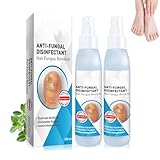 2 Stück Fußpflege-Spray, Fuß-Behandlung Schutzspray, Unterstützt ein Verbessertes Fußklima, Fußspray, Pflegt Haut & Nägel, für Nagel und Fußpflege (100ml*2)