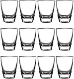 Zbozzba Eierförmige Schnapsgläser, 12er-Set, kristallklare Schnapsgläser,35 ml, dicke Glasbecher,Kleine Likörgläser, Transparent Shot Gläser,für Family Bars, Holiday,Gatherings