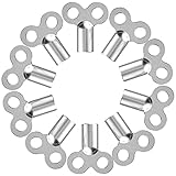 THETAG Entlüftungsschlüssel, 10 x Heizkörper Entlüftungsschlüssel- alle Heizkörper | Robust | 5mm | Zinklegierung | Schlüssel zum Entlüften | Lüften aller Heizungen möglich | radiator key