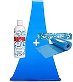 Full Set Slip and Slide XXL | 1 Riese 10 Meter Gleitmatte + 1 Liter Super Slide natürliche Flüssigseife Slip'N Slide | Outdoor-Sportspiel | OriginalCup®