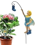Gartenelfenstatue, Gartenstatue, , dekorative Bonsai-Statue, Gartenfigur aus Kunstharz, Topfstatue für den Außenbereich, niedliche Tierskulptur für den Garten,