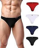 Avidlove Herren Unterhosen Slip Herren Shorts Unterwäsche Baumwolle Tanga Männer String Rot Weiß Blau Schwarz M