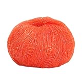 Glitzerndes Pailletten-Strickgarn für Handarbeit, Geschenk, weiches Strickgarn für handgewebtes Häkelgarn, Zubehör, Geschenkherstellung