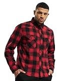 Brandit Check Shirt Herren Baumwoll Hemd XL Red-black