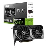 ASUS Dual GeForce RTX 5060 Ti 16GB GDDR7 OC Edition Gaming Grafikkarte (Nvidia GeForce RTX5060Ti DLSS 4, 2,5-Slot Design, PCIe 5.0, 3X DisplayPort 2.1b, 1x HDMI 2.1b, DUAL-RTX5060TI-O16G)