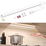 SIBI LIGHTING Unterbauleuchte Led Dimmbar, 41cm Neutralweiß Lichtleiste mit Berührungsloser Sensor, Küchenlicht Unterbau Beleuchtung Led Leiste für Schrank,Regale,Werkbank, 473lm, 4000K
