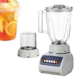 Standmixer – 4 Geschwindigkeiten Doppelbecher Anti-Tropf, elektrischer Entsafter und tragbarer Mixer | für Zuhause, Fitnessstudio, Schlafsaal, Wohnung, Esstisch, Obst, Gemüse, Joghurt Man