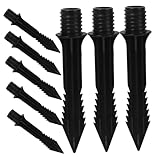 STAHAD 8 Stück Teiliges Solar Lampen Erdspieße aus Langlebigem Kunststoff Stabiler Ersatz für Garten Wegbeleuchtung Vielseitig Einsetzbar für Outdoor Solarleuchten Schwarz