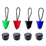 BCIOUS 8 Stücke Abflusslöcher Stopper Universal Attika Stecker Bung Mit Lanyard Für Kajaks Kanus Attika Löcher Einfach Installieren Attika Stecker Abfluss Ersatz