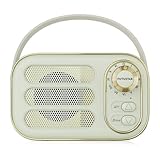 VAAGHANM 75 Tragbares AM-FM-Radio: Bluetooth-Lautsprecher, USB-TF-Karte, Solar