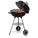 ACTIVA Kugelgrill Montenegro | Premium Grill mit einstellbarer Luftzufuhr, hochwertigem Grillrost & Deckel | Holzkohle Grill für gelungenes Barbecue